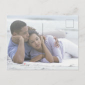 Carte Postale Faire-part Cactus Violet Vert Succulente Photo Save The Date (Dos)