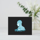 Carte Postale Faire-part Cadeau de conception de natation pour l'été de nag (Debout devant)