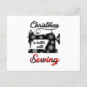 Carte Postale Faire-part Cadeau de couture Noël est meilleur avec la cout