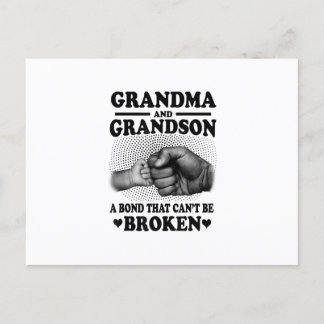 Carte Postale Faire-part Cadeau de lien indéfectible entre grand-mère et pe