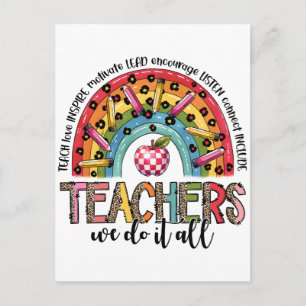 Carte Postale Faire-part Cadeau pour Enseignant Les Enseignants Font Tout