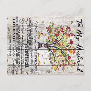 Carte Postale Faire-part Cadeau pour mon mari   Lettre charmante pour mon m