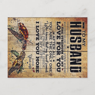 Carte Postale Faire-part Cadeau pour mon mari   Lettre d'amour pour mon mar