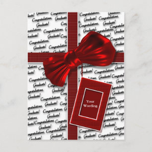 Carte Postale Faire-part Cadeaux d'études pour hommes & femmes saluant