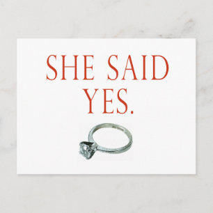 Carte Postale Faire-part Cadeaux et T-shirts Fiançailles de chambre