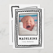 Carte Postale Faire-part cadre bizarre (Devant / Derrière)