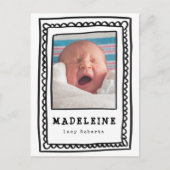 Carte Postale Faire-part cadre bizarre (Devant)