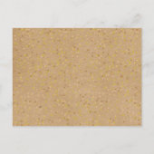 Carte Postale Faire-part Calendrier à cœur doré Rustic Kraft Enregistrer la (Dos)