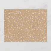 Carte Postale Faire-part Calendrier cœur d'amour en argent rustique Enregis (Dos)