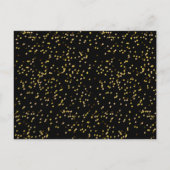 Carte Postale Faire-part Calendrier de l'amour cœur doré Enregistrez la dat (Dos)