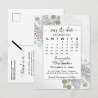 Calendrier de mise en garde mariage Eucalyptus Bla