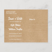 Carte Postale Faire-part Calendrier de sauvegarde de date de coeur d'or Rus (Dos)