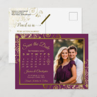 Calendrier de sauvegarde de date de mariage photo