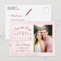 Calendrier de sauvegarde de mariage aux pivoines r