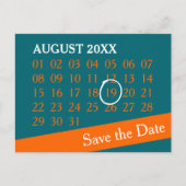 Carte Postale Faire-part Calendrier personnalisé simple + votre photo, back (Devant)