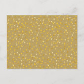 Carte Postale Faire-part Calendrier Photo Cœurs Dorés Confettis Enregistrez (Dos)