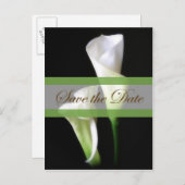 Carte Postale Faire-part Calla Lily 2 Enregistrer la date Mariage (Devant / Derrière)
