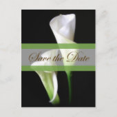 Carte Postale Faire-part Calla Lily 2 Enregistrer la date Mariage (Devant)