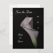 Carte Postale Faire-part Calla Lily Mariage Enregistrer la date (Devant / Derrière)