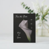 Carte Postale Faire-part Calla Lily Mariage Enregistrer la date (Debout devant)