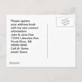 Carte Postale Faire-part Camion de déménagement à la tombée de la nuit Nouv (Dos)