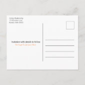 Carte Postale Faire-part Campout Reunion Celebration Enregistrer La Date Mo (Dos)