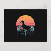 Carte Postale Faire-part Canard Vaporwave Esthétique Années 80 Cadeau d'ani (Devant)