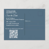 Carte Postale Faire-part Capture d'art Scène hivernale et cristaux de neige (Dos)