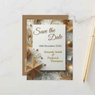 Carte Postale Faire-part Capturer l'art de la scène hivernale et les crista