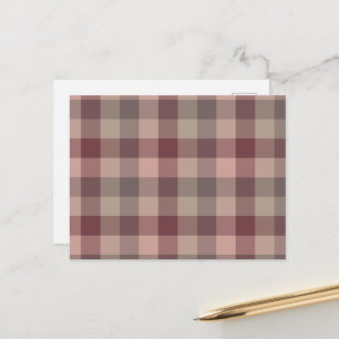 Carte Postale Faire-part Carreaux blushwood