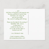 Carte Postale Faire-part Carribean Ocean View à Belize Enregistrer la date (Dos)