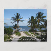 Carte Postale Faire-part Carribean Ocean View à Belize Enregistrer la date (Devant)