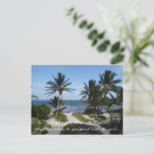 Carte Postale Faire-part Carribean Ocean View à Belize Enregistrer la date (Debout devant)