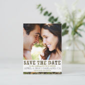 Carte Postale Faire-part Carton d'annonce de sauvegarde de date de camoufla (Debout devant)