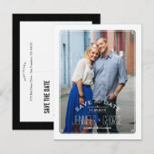 Carte Postale Faire-part Carton de faire part de date de sauvegarde de cadr (Devant / Derrière)