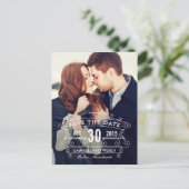 Carte Postale Faire-part Carton de sauvegarde de la date de l'Union Royale (Debout devant)