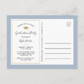 Carte Postale Faire-part Carton d'invitation à une fête de fin d'études pho (Dos)