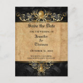 Carte Postale Faire-part Carton d'invitation de mariage élégant pour Hallow (Devant)