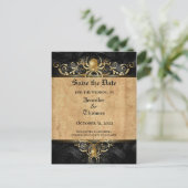 Carte Postale Faire-part Carton d'invitation de mariage élégant pour Hallow (Debout devant)