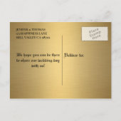 Carte Postale Faire-part Carton d'invitation de mariage élégant pour Hallow (Dos)