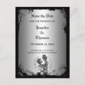 Carte Postale Faire-part Carton d'invitation de mariage élégant pour Hallow (Devant)