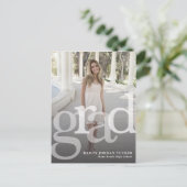 Carte Postale Faire-part Carton d'invitation de remise de diplômes de la pr (Debout devant)