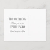 Carte Postale Faire-part Carton d'invitation Fleur De Lis élégant à Sauvega (Dos)