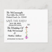 Carte Postale Faire-part Carton d'invitation "Sauvez la date" (Dos)