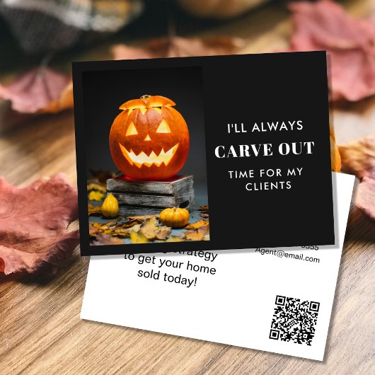 Carte Postale Faire-part Carve Out Time Pumpkin Referral Program