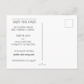 Carte Postale Faire-part Cascade de Mountain View Sauvegarder la date (Dos)