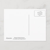 Carte Postale Faire-part Cascade et Rose - Enregistrer la date (Dos)