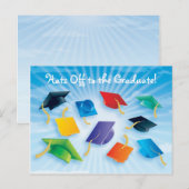 Carte Postale Faire-part Casquettes de l'école supérieure ! (Devant / Derrière)