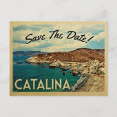 Carte Postale Faire-part Catalina Island Enregistrer La Date Californie Vin (Devant)