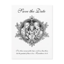 Catholique Noir & Blanc Sainte Famille SAUVER LA D